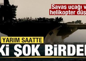 ABD’ye yarım saatte iki şok birden! Savaş uçağı ve helikopter düştü