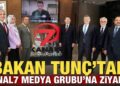 Adalet Bakanı Yılmaz Tunç’tan Kanal7 Medya Grubu’na ziyaret