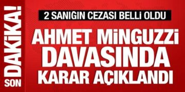 Ahmet Minguzzi davasında karar açıklandı