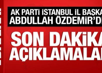 AK Parti İstanbul İl Başkanı Abdullah Özdemir’den Kanal 7 ekranlarında önemli açıklamalar