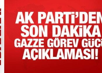 AK Parti’den son dakika Gazze Görev Gücü açıklaması!