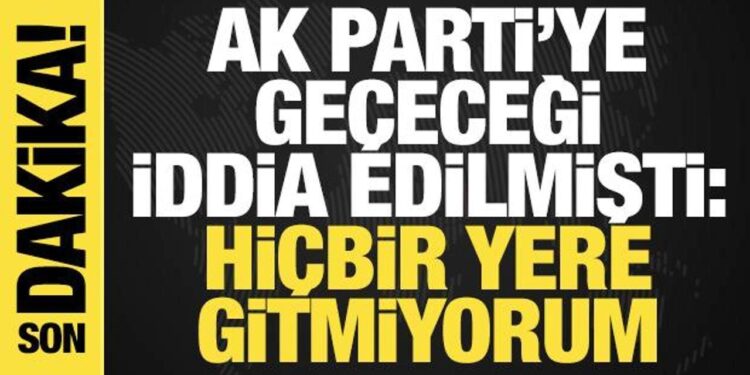 AK Parti’ye geçeceği iddia edilmişti! Burcu Köksal’dan açıklama