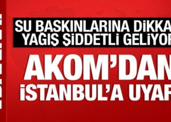 AKOM’dan İstanbullulara uyarı: Su baskınlarına dikkat! Şiddetli geliyor