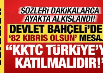 Bahçeli’den ‘KKTC Türkiye’ye katılmalıdır’ çağrısı: ’82 Kıbrıs olmalı’