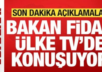Bakan Fidan Ülke TV’de konuşuyor! Son dakika açıklamalar