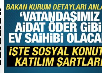 Bakan Kurum açıkladı! İşte 500 bin konut kampanyasına katılım şartları