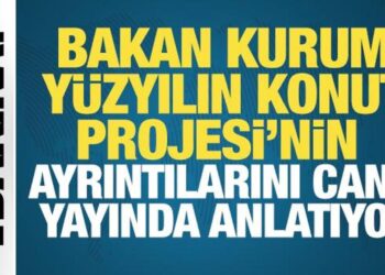 Bakan Murat Kurum, Yüzyılın Konut Projesi’nin ayrıntılarını canlı yayında anlatıyor