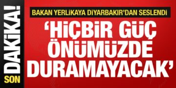 Bakan Yerlikaya’dan Diyarbakır’da Terörsüz Türkiye mesajı: Önümüzde duramayacaklar