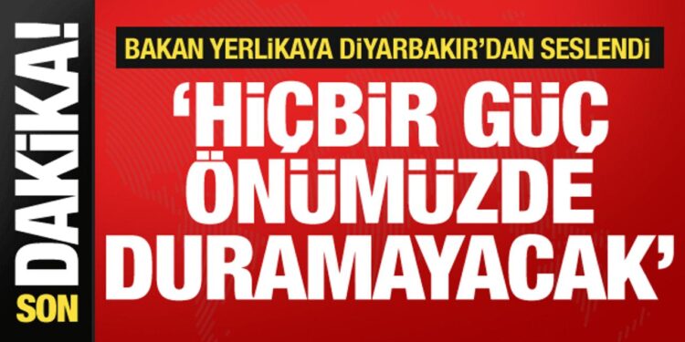 Bakan Yerlikaya’dan Diyarbakır’da Terörsüz Türkiye mesajı: Önümüzde duramayacaklar