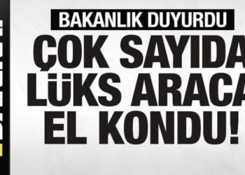 Bakanlık duyurdu! Çok sayıda lüks araca el kondu