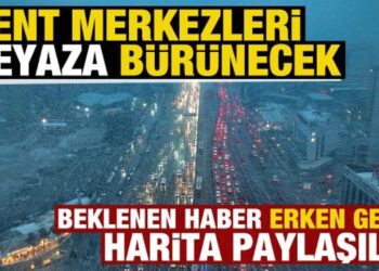 Beklenen haber erken geldi! Kent merkezleri beyaza bürünecek! Meteoroloji harita paylaştı