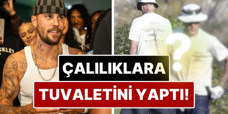 Bir Skandal Daha: Justin Bieber Golf Sahasına Tuvaletini Yaparken Görüntülendi!