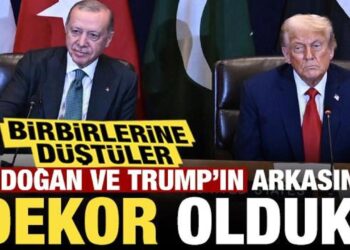 Birbirlerine düştüler: Erdoğan ve Trump’ın arkasında dekor olduk!