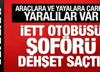 Çekmeköy’de İETT otobüsü şoförü dehşet saçtı: Araçlara ve yayalara çarptı