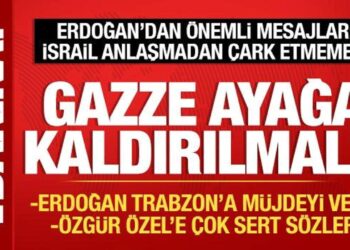 Cumhurbaşkanı Erdoğan: Gazze ayağa kaldırılmalı!