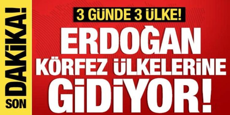 Cumhurbaşkanı Erdoğan körfez ülkelerine gidiyor!