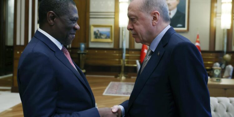 Cumhurbaşkanı Erdoğan, Paul Mashatile’yi kabul etti!