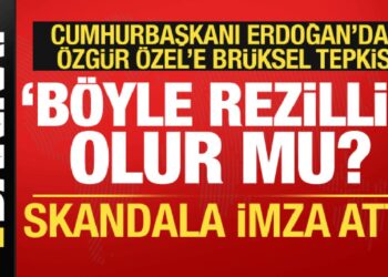 Cumhurbaşkanı Erdoğan’dan Özgür Özel’e Brüksel tepkisi: Skandala imza attı