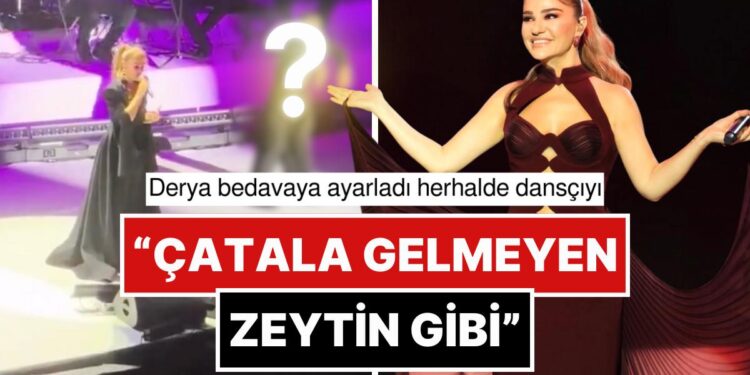 Derya Bedavacı’nın Arkasında Kendini Kaybetmiş Gibi Abartılı Hareketler Yapan Dansçı Alay Konusu Oldu!