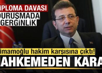 Diploma davası! Ekrem İmamoğlu hakim karşısına çıktı! Mahkemeden son dakika kararı