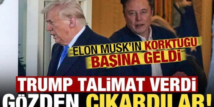 Elon Musk’a soğuk duş! Trump talimat verdi, gözden çıkardılar…