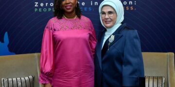 Emine Erdoğan, Sierra Leone Cumhurbaşkanı’nın eşi ile görüştü