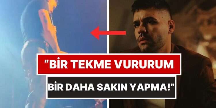 Emir Can İğrek Konserde Paçasını Çeken İzleyiciye Sert Tepki Gösterdi