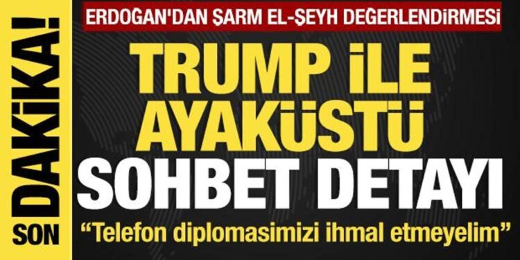 Erdoğan’dan önemli açıklamalar… Trump ile ayaküstü sohbette dikkat çeken detay