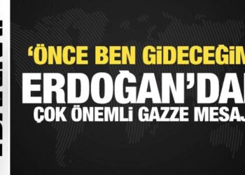 Erdoğan’dan son dakika Gazze mesajı: Önce ben gideceğim!