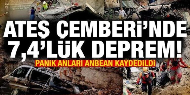 Filipinler’de 7,4 büyüklüğünde deprem