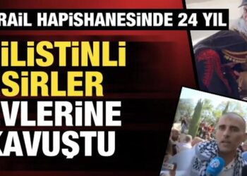 Filistinli esirler gözyaşları içinde aileleriyle kucaklaştı