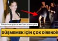 Galada Topuklu Krizi: Leyla Tanlar’ın Stiletto Ayakkabılarıyla Denge Mücadelesi Olay Oldu!