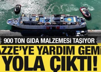 Gazze’ye yardım gemisi yola çıktı: Bakan Yerlikaya törende konuştu!