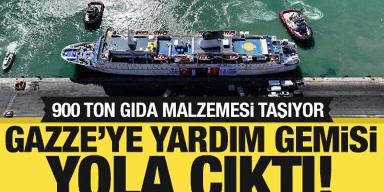 Gazze’ye yardım gemisi yola çıktı: Bakan Yerlikaya törende konuştu!