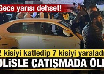 Gece yarısı dehşet! 2 kişiyi katledip 7 kişiyi yaraladı, polisle çatışmada öldü