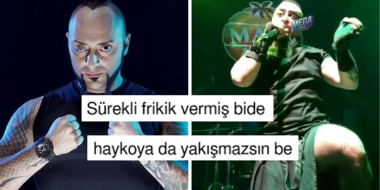 Hayko Cepkin’in Sahnede Tercih Ettiği File Çorap Kombini Dillere Fena Düştü