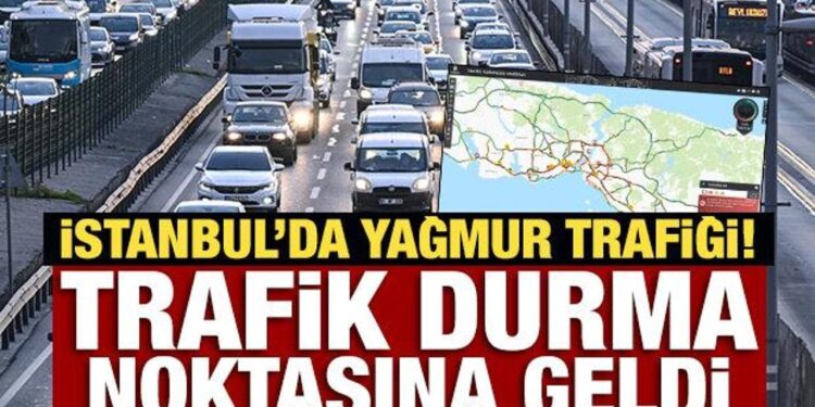 İstanbul’da trafik yoğunluğu yüzde 81’e ulaştı