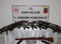 Kars’ta jandarmadan tarihi yakalama: 1’inci Dünya Savaşı’ndan kalma silah çıktı