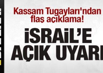 Kassam Tugayları’ndan son dakika açıklaması! İsrail’e uyarı