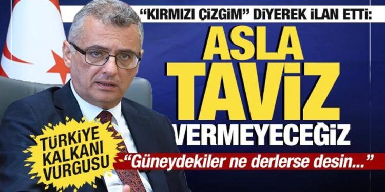 KKTC Cumhurbaşkanı Erhürman: Asla taviz vermeyeceğiz. Türkiye tüm Ada’nın garantörü