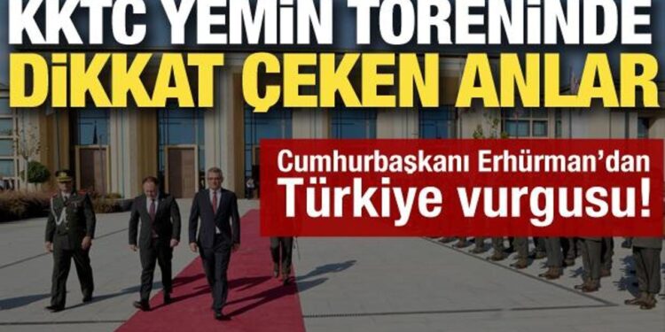 KKTC Cumhurbaşkanı Tufan Erhürman Meclis’te yemin etti