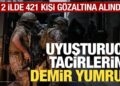 Konya merkezli 12 ilde Narkokapan operasyonu: 421 kişi gözaltına alındı