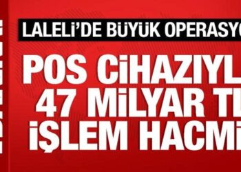 Laleli’de büyük operasyon! Pos cihazıyla 1 milyar 300 bin lira topladılar