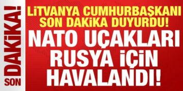 Litvanya Cumhurbaşkanı Nauseda son dakika duyurdu: NATO uçakları Rusya için havalandı!