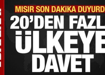 Mısır son dakika duyurdu! 20’den fazla ülkeye davet