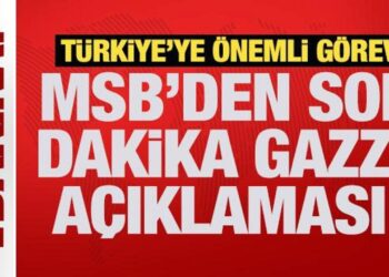MSB’den son dakika Gazze açıklaması!