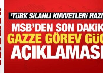 MSB’den son dakika Gazze Görev Gücü açıklaması: Türk Silahlı Kuvvetleri hazır!
