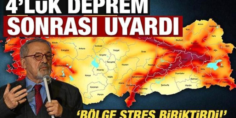 Naci Görür, 4 büyüklüğündeki depremin ardından uyardı: Bölge stres biriktirdi