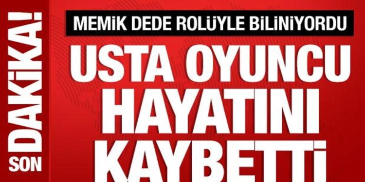 Oyuncu Arif Erkin Güzelbeyoğlu hayatını kaybetti
