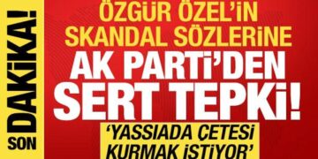 Özgür Özel’in sözlerine AK Parti’den sert tepki! ‘Tehditlere gereken cevabı vereceğiz’